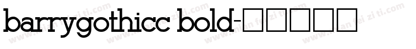 barrygothicc bold字体转换